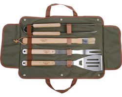 Esschert Design - BBQ gereedschapset - Top 10 tuinhaarden - Kunststof - Groen