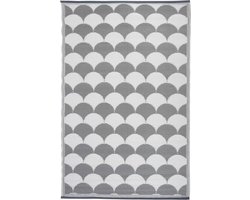 Esschert Design Buitenkleed 180X121 Cm Grijs En Wit Oc24
