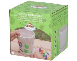 Esschert Design creatieve bloempot schilderen DIY set voor kinderen.