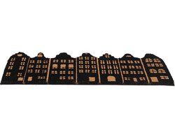 Esschert Design - Deurmat 'Grachtenpanden' (76cm x 32cm)