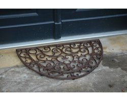 Esschert Design | Deurmat halfrond | gietijzer | 67x40cm