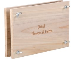 Esschert Design Esschert Design kruidenpers - hout - 23 x 14 cm - bloempers - bloemen/bladeren/kruiden pers