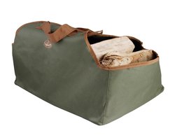 Esschert Design - Haardbloktas - Haardvuur accessoires - Textiel - Groen