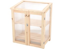 Esschert Design | Kas blanco S | grenenhout | 69x54x85cm