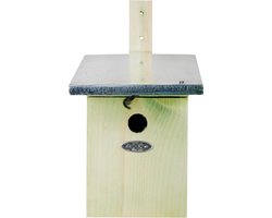 Esschert Design koolmees nestkast - Vogelhuisje - Grijs - 1 st