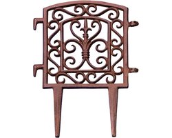 Esschert Design koppelbaar tuinhekje in gietijzer - 20,5 x 28 cm - Koppelbaar tuinhekje in gietijzer - 20,5 x 28 cm