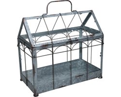 Esschert Design- Kweekkas- 35,9 X 19 X 32,7 cm - Ijzer - Grijs