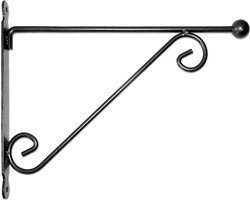 Esschert Design Muurhaak - met dubbele sierkrul - 39 x 31 cm - metaal - hanging basket