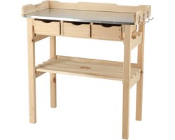 Esschert Design Oppottafel met lades - naturel - Esschert design Oppottafel met lades - naturel