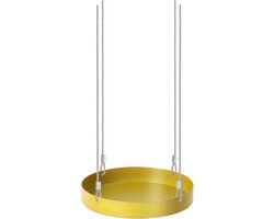 Esschert Design Plantenblad hangend rond S goudkleurig