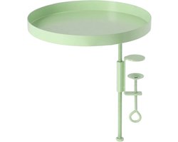 Esschert - Design - Plantenblad - met - klem - rond - L - groen