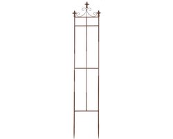 Esschert Design Plantensteun Franse Lelie 164,5 Cm Staal Bruin