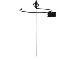 Esschert Design Plantensteun Franse Lelie 61,6 Cm Staal Zwart