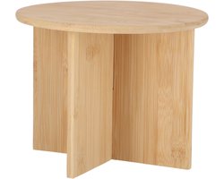 Esschert Design plantentafeltje - van bamboe hout - afmeting: D25 cm x H19.5 cm