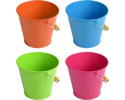 Esschert Design speelgoed emmertje met houten handvat