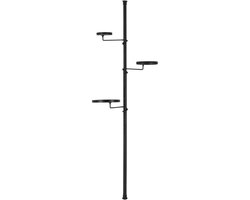 Esschert Design Telescopische etagere - 80cm t/m 160cm - Verstelbaar - 3 niveau's - Zwart