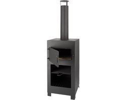 Esschert - Design - Terraskachel - met - pizzaoven - zwart