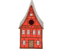 Esschert design vogelnestje/nestkastje - steenrood - 13.5 x 13 x 24.5 cm