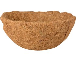 Esschert Design Voorgevormde inlegvel kokos voor hanging basket - D30 cm - kokosinleggers / plantenbak van kokos