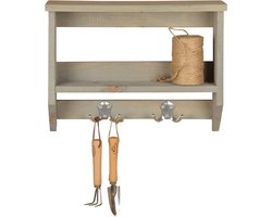 Esschert Design Wandrek 9,7 X 39 X 28,9 Cm Hout Grijs