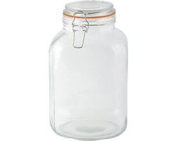 Esschert Design Weckpot - 3L - glas - D15 x 24 cm - voorraadpot - beugelsluiting