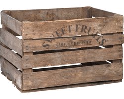 Esschert Fruitkist - 42 x 51 x 30 cm - hout - opberg - krat - opbergkrat - Aardappel/appel kratjes/kistjes