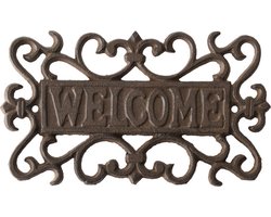 Esschert Welcome wanddecoratie van gietijzer
