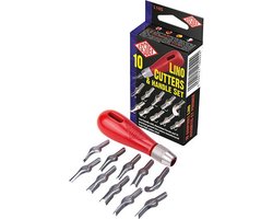 Essdee Lino snijset - 10-delige linogravure cutters multicolor.