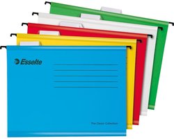 Esselte Classic Hangmap A4 - Assorti - 10 stuks - Voor Thuiswerken - Ideaal Voor Thuiskantoor