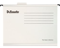 Esselte Classic Hangmap - V-bodem - A4 - 25 stuks - Wit  - Voor Thuiswerken - Ideaal Voor Thuiskantoor