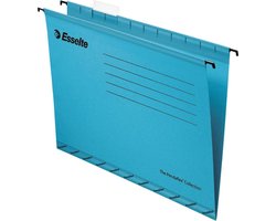 Esselte Classic Versterkte Hangmap - A4 - 25 stuks - Blauw - Voor Thuiswerken - Ideaal Voor Thuiskantoor
