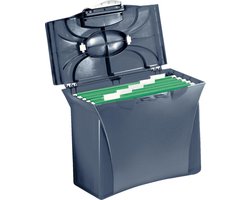 Esselte Hangmapkoffer - Incl. 5 A4 hangmappen - Tot 15 hangmappen - Zwart