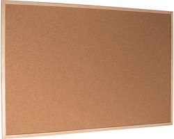 Esselte Kurken Prikbord Formaat: 79,5 x 59,5 cm - Inclusief Speldjes - Natuurbruin