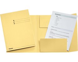 Esselte Manilla 3-klepsmap - A4 - 50 stuks - Geel