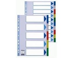 Esselte Tabbladen A4 21 gats plastic 10 delig