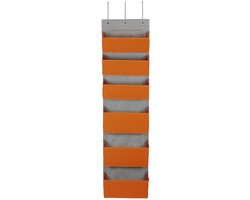 Essentials 2168-1 Over-the-deur-organizer, oranje