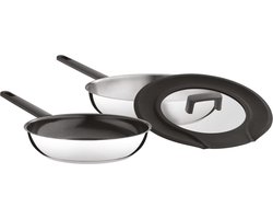 Essentials 3-delige pannenset Uqonic Downdraft - Zwart - PFAS-vrij