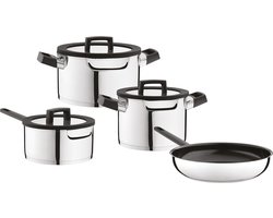 Essentials 7-delige kookpottenset Uqonic Downdraft - Zwart - PFAS-vrij