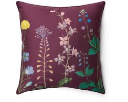 Essenza Augustina Sierkussen Mauve wine - 50x50 cm