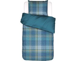ESSENZA Beau Dekbedovertrek Blauw - Eenpersoons – 140x220 cm + 1 kussensloop 60x70 cm