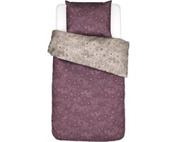 ESSENZA Camille Dekbedovertrek plum wine - Eenpersoons – 140x200/220 cm