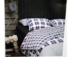 Essenza Dekbedovertrek Katoen Chaplin - blauw 240x200/220cm