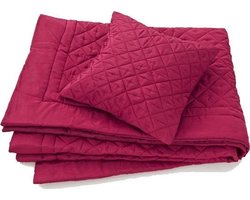 Essenza Diamond Sprei - Eenpersoons - 180x265 - Rood