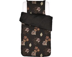 ESSENZA Elin Dekbedovertrek Darkest brown - Eenpersoons – 140x220 cm + 1 kussensloop 60x70 cm
