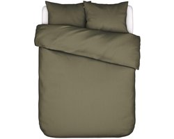 Essenza Essential Satin Dekbedovertrek Katoensatijn Moss - Lits-Jumeaux - 240x200/220 cm