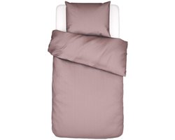 Essenza Essential Satin Dekbedovertrek Katoensatijn Woodrose - Eenpersoons – 140x200/220 cm