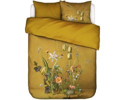 ESSENZA Ficaria Dekbedovertrek Flower ochre - Lits-Jumeaux XL – 260x200/220 cm