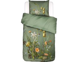 ESSENZA Ficaria Dekbedovertrek Greenish - Eenpersoons – 140x200/220 cm