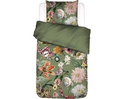 ESSENZA Filou Dekbedovertrek Forest green - Eenpersoons – 140x200/220 cm