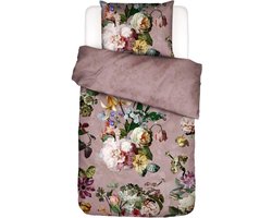 Essenza Fleur Dekbedovertrek Katoensatijn Woodrose - Eenpersoons – 140x200/220 cm